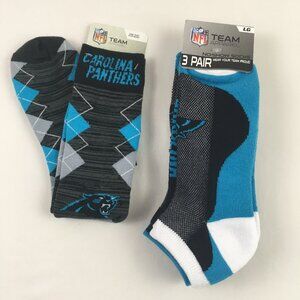 4 pair Men's Panthers Socks